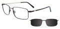 Easytwist N Clip CT265 With Magnetic Clip-On Lens Matte Black (090) Eyeglasses - Color Image