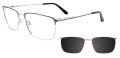 Easytwist N Clip CT269 With Magnetic Clip-On Lens Satin Steel (020) Eyeglasses - Color Image