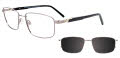 Easytwist N Clip CT271 With Magnetic Clip-On Lens Satin Grey/Black (020) Eyeglasses - Color Image