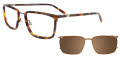 Easytwist N Clip CT272 With Magnetic Clip-On Lens Matt Bronze (010) Eyeglasses - Color Image