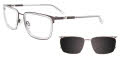 Easytwist N Clip CT272 With Magnetic Clip-On Lens Crystal (070) Eyeglasses - Color Image