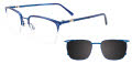 Easytwist N Clip CT276 With Magnetic Clip-On Lens Blue (050) Eyeglasses - Color Image