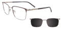 Easytwist N Clip CT277 With Magnetic Clip-On Lens Grey (020) Eyeglasses - Color Image
