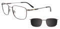 Easytwist N Clip CT281 Grey & Dark Grey (020) Eyeglasses - Color Image
