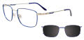 Easytwist N Clip CT281 Steel & Blue (050) Eyeglasses - Color Image