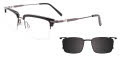 Easytwist N Clip CT260 With Magnetic Clip-On Lens Black (090) Eyeglasses - Color Image