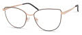 ECO Ivy Black/Rose Gold Eyeglasses - Color Image
