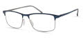 ECO Innsbruck Steel Blue/ Silver Eyeglasses - Color Image