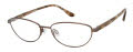 Elle EL 13489 Brown Eyeglasses - Color Image