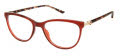 Elle EL 13499 Red Eyeglasses - Color Image
