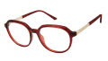 Elle EL 13566 Red Eyeglasses - Color Image