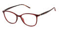 Elle EL 13574 Red Eyeglasses - Color Image