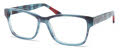 ED Ellen Degeneres O-03 Blue Stripe (BLUST) Eyeglasses - Color Image