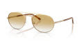 Emporio Armani EA2171 Matte Pale Gold/Clear Gradient Yellow (30022Q) Sunglasses - Color Image