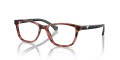 Emporio Armani EA3099 Shiny Striped Pink (5553) Eyeglasses - Color Image