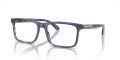 Emporio Armani EA3227 Shiny-Blue-Top-Smoke (6054) Eyeglasses - Color Image