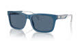 Emporio Armani EA4224 Shiny-Opaline-Blue / Dark-Blue (609280) Sunglasses - Color Image