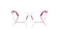 Emporio Armani Kids EK3006 Shiny Transparent Pink (6139) Eyeglasses - Variant Image - Image 2
