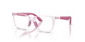 Emporio Armani Kids EK3006 Shiny Transparent Pink (6139) Eyeglasses - Variant Image - Image 1
