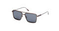 Ermenegildo Zegna EZ0257 Matte Dark Bronze (37V) Sunglasses - Color Image