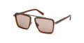 Ermenegildo Zegna EZ0272 Shiny Dark Brown (48J) Sunglasses - Color Image
