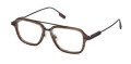 Ermenegildo Zegna EZ5297 Light Brown/Striped / Matte Gunmetal (050) Eyeglasses - Color Image