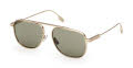 Ermenegildo Zegna EZ0291 Matte Pale Gold (32N) Sunglasses - Color Image