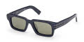 Ermenegildo Zegna EZ0255 Shiny Blue / Shiny Blue (90N) Sunglasses - Color Image