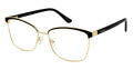 Jill Stuart JS 480 Black Glitter Gold (1) Eyeglasses - Color Image