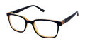 New Balance Kids NBK 188 Navy Orange (1) Eyeglasses - Color Image