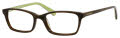Liz Claiborne L 424 Shiny Horn Gree (0EB8) Eyeglasses - Color Image