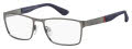 Tommy Hilfiger Th 1543 Semi Matte Dark Ruthenium (0R80) Eyeglasses - Color Image