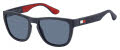 Tommy Hilfiger Th 1557/S Blush Red White / blue avio (08RU/KU) Sunglasses - Color Image
