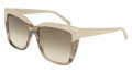 Salvatore Ferragamo SF1102S Beige/Beige Striped Tortoise (251) Sunglasses - Color Image