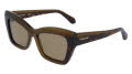 Salvatore Ferragamo SF2065S Opaline Khaki/Dark Tortoise (338) Sunglasses - Color Image