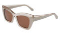 Salvatore Ferragamo SF2065S Transparent Beige/Beige (260) Sunglasses - Color Image