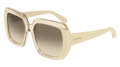 Salvatore Ferragamo SF2081S Transparent Beige/ Beige (260) Sunglasses - Color Image