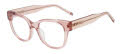 Fila VFI980 Shiny Transparent Pink (0776) Eyeglasses - Color Image