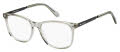 Fossil Fos 6091 Transparent Gray Black (0SO0) Eyeglasses - Color Image
