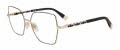 Furla VFU835 Shiny Rose Gold With Gold Pts (0301) Eyeglasses - Color Image