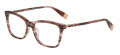 Furla VFU874 Striped Brown Pink (0VBL) Eyeglasses - Color Image
