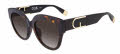 Furla SFU813V Shiny Dark Havana (0722) Sunglasses - Color Image