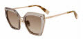 Furla SFU821 Shiny Transparent Light Beige (7T1Y) Sunglasses - Color Image