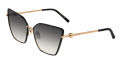 Furla SFU890 Rose Gold with Black Parts (0301) Sunglasses - Color Image