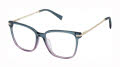 GX by Gwen Stefani GX122 Teal/Lavender (TEA) Eyeglasses - Color Image