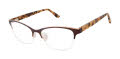 GX by Gwen Stefani GX068 Brown / Rose Gold (BRN) Eyeglasses - Color Image