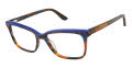 GX by Gwen Stefani GX052 Brown Horn/ Blue (BLU) Eyeglasses - Color Image