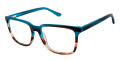 GX by Gwen Stefani GX054 Teal Horn / Brown (TEA) Eyeglasses - Color Image