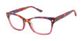 GX by Gwen Stefani Kids GX813 Raspberry Tortoise / Crystal (RAS) Eyeglasses - Color Image