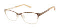 GX by Gwen Stefani Kids GX830 Gold / Leopard (GLD) Eyeglasses - Color Image